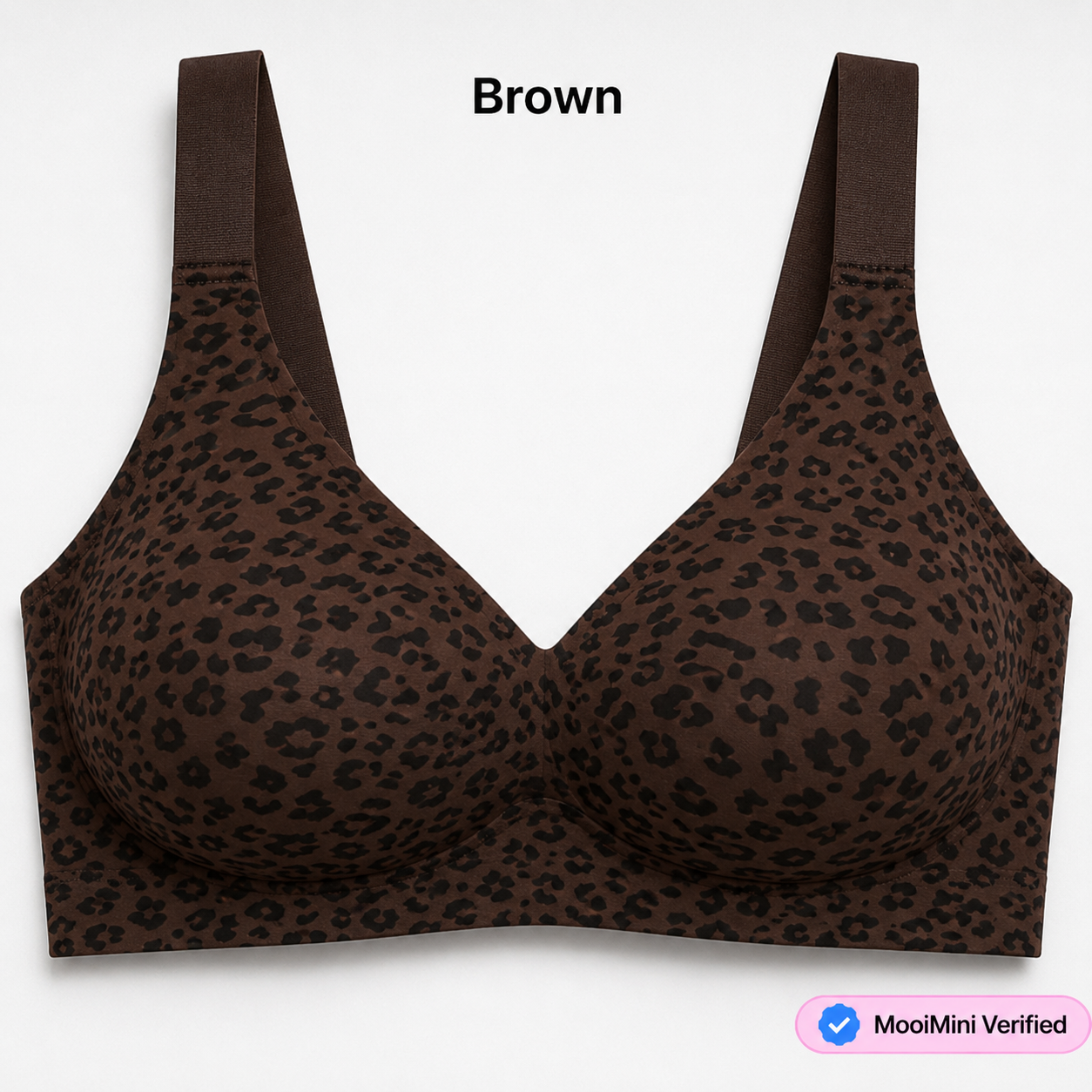 Leopard Print Jelly Push-Up Bra