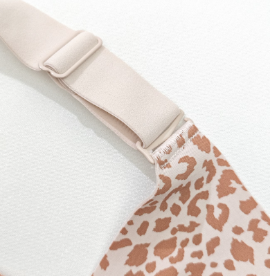 Leopard Print Jelly Push-Up Bra