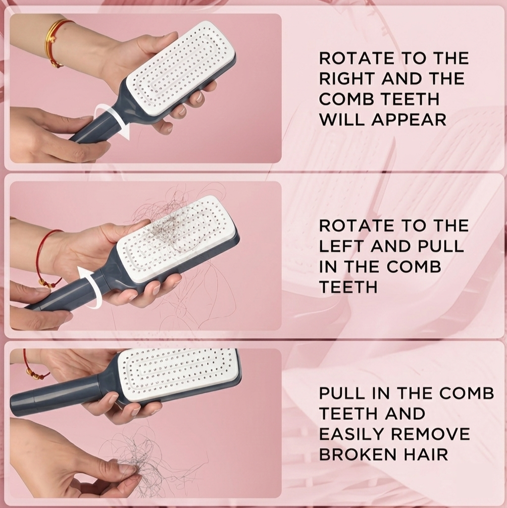 Self-Cleaning Hair Brush