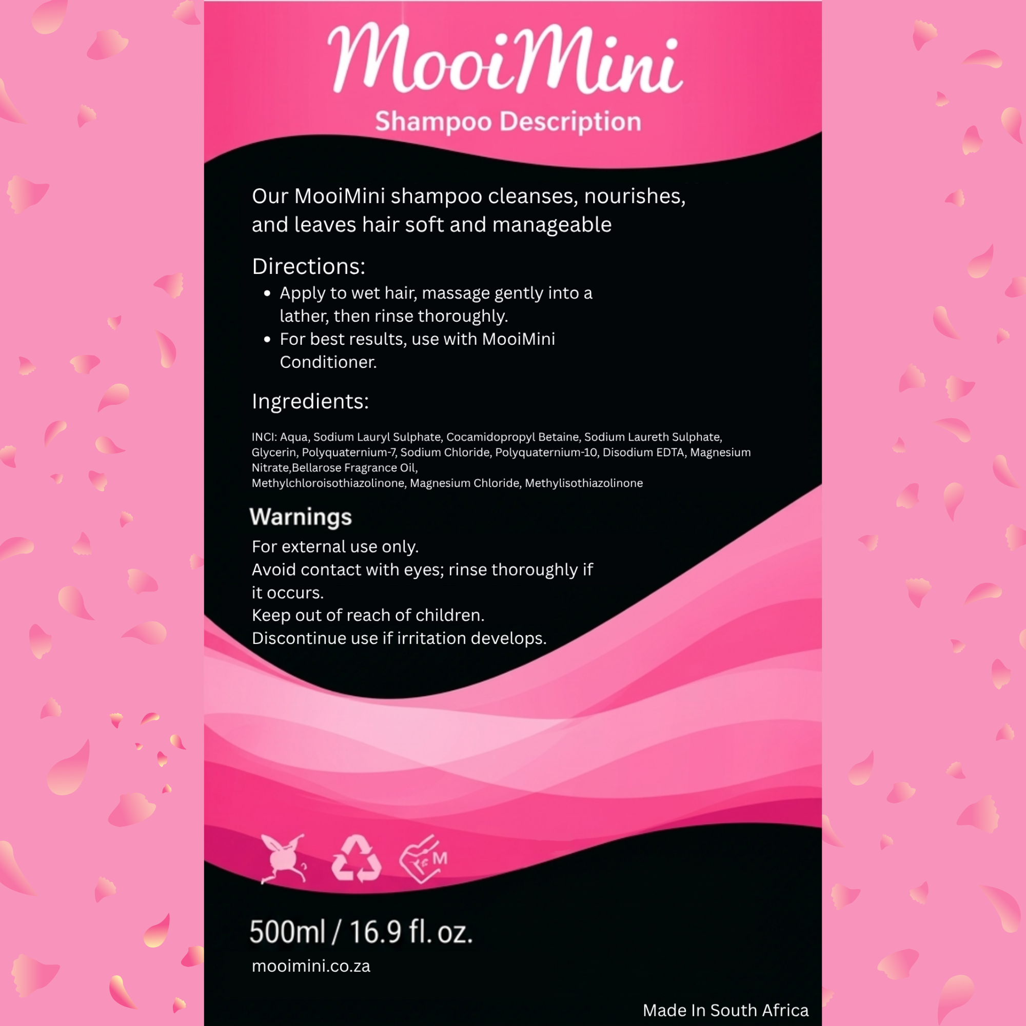 Mooi Mini Rose Shampoo
