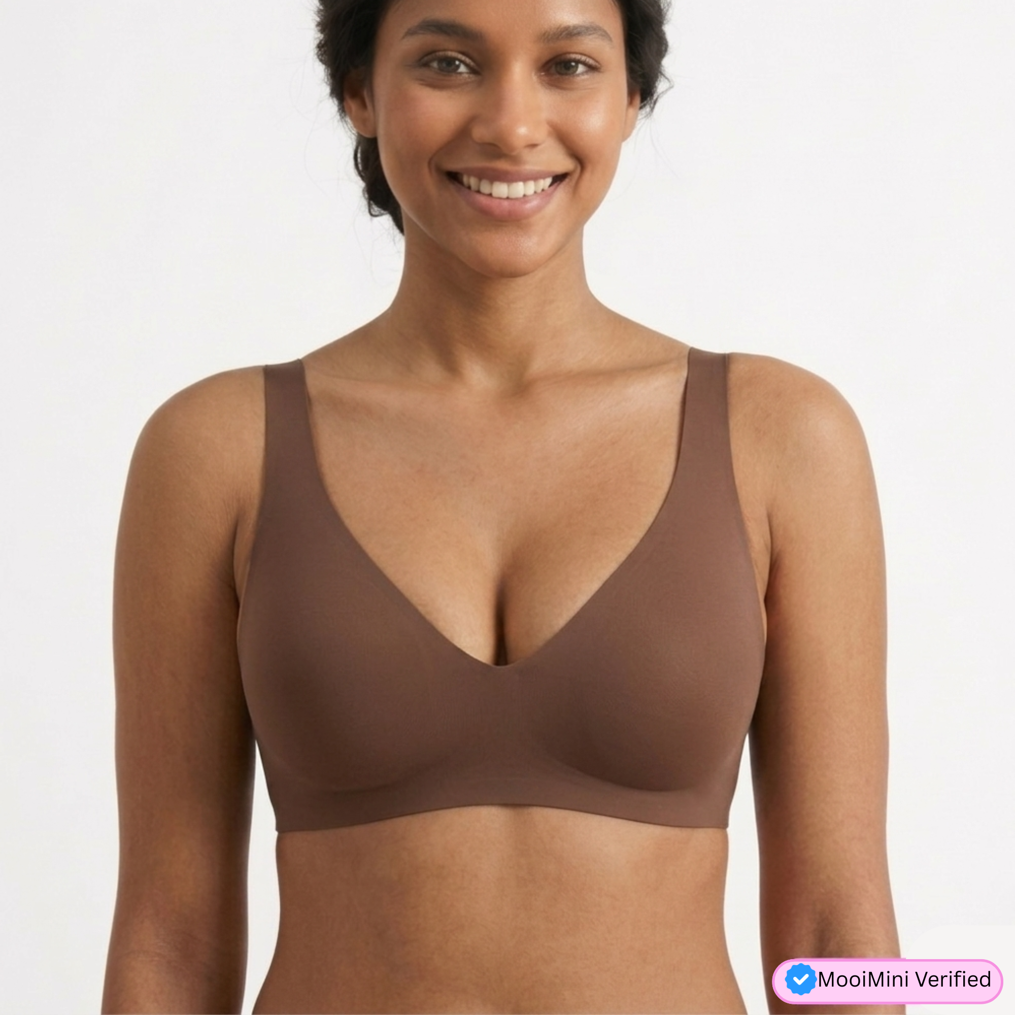 Deep V Jelly Push-Up Bra
